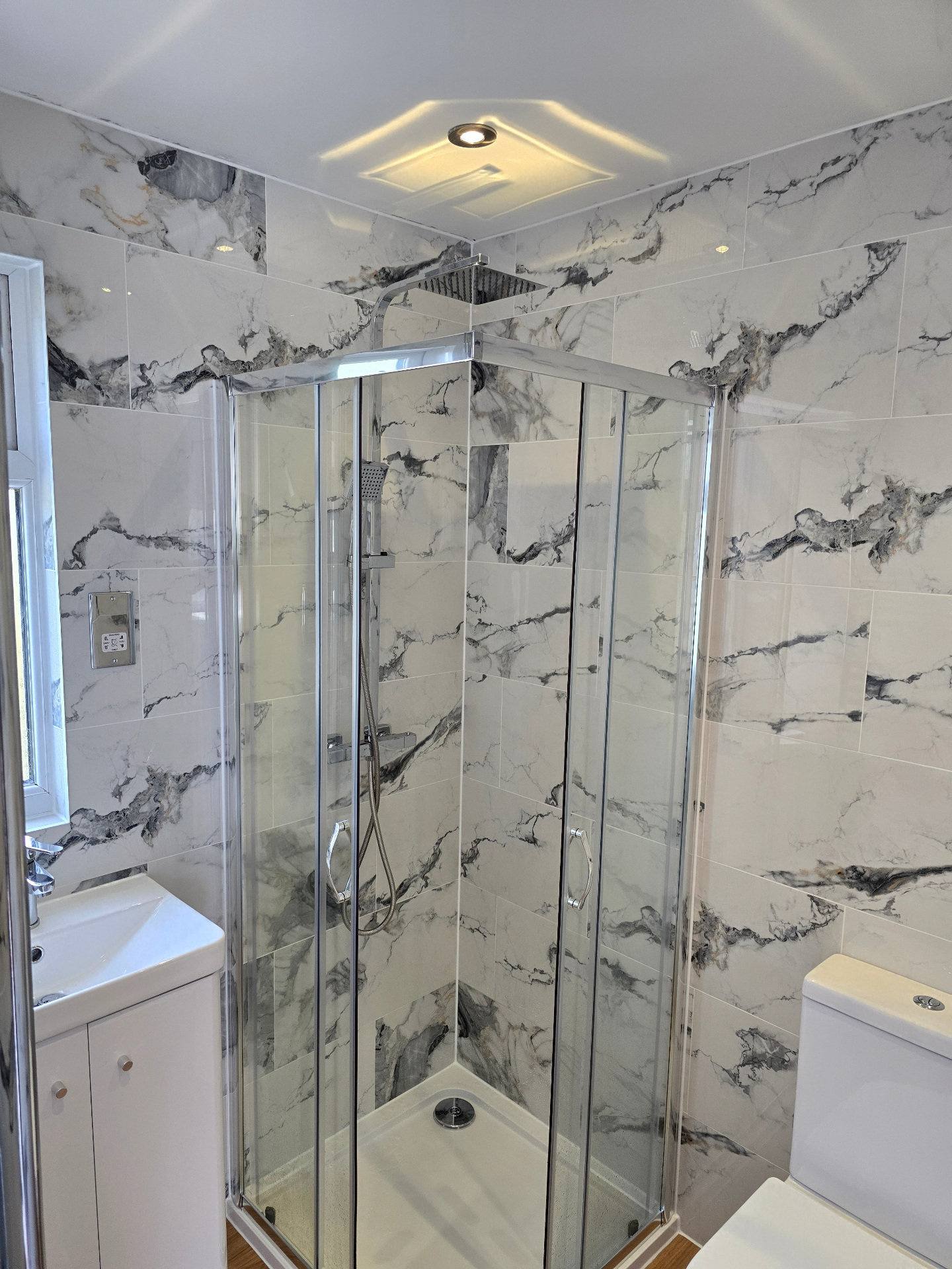 Walk-In Shower Suite completed by Blue Sky Luxury Bathrooms in Burton-on-Trent, DE14