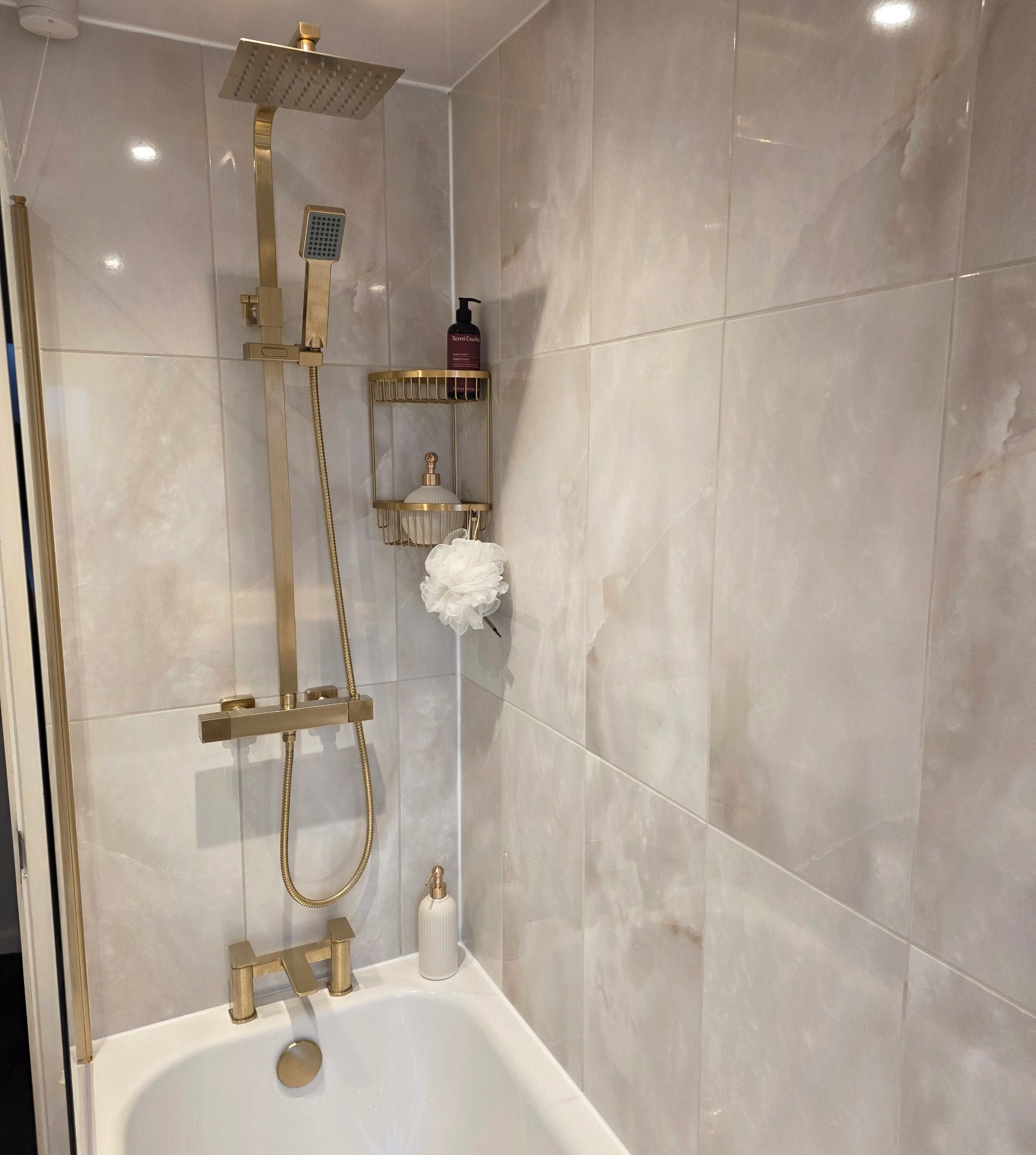 Luxury Bathroom with Gold Brassware detail 3