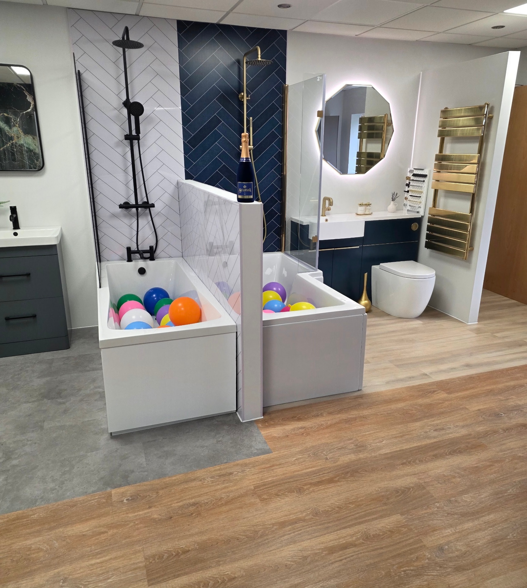Blue Sky Luxury Bathrooms Tamworth showroom — serving Sutton Coldfield