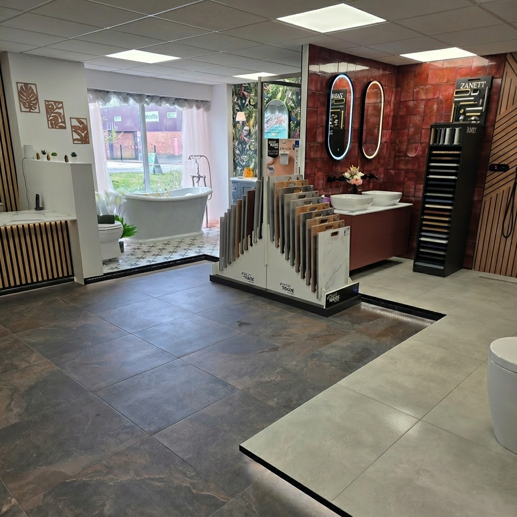 Blue Sky Luxury Bathrooms Tamworth showroom — serving Derby