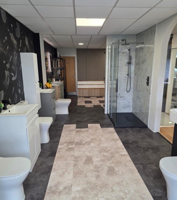 Blue Sky Luxury Bathrooms Tamworth showroom — serving Burton-on-Trent